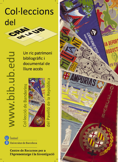 Punts de llibre promocionals de les Col·leccions Digitals del CRAI UB (2012)