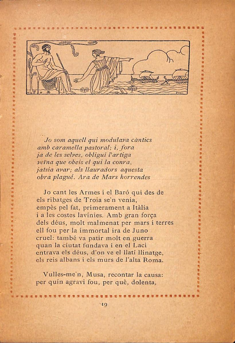 (1917-1918) Eneida de Virgili ; traducció de Llorenç Riber (pàgina 19) (1917-1918) Eneida de Virgili ; traducció de Llorenç Riber (pàgina 19)