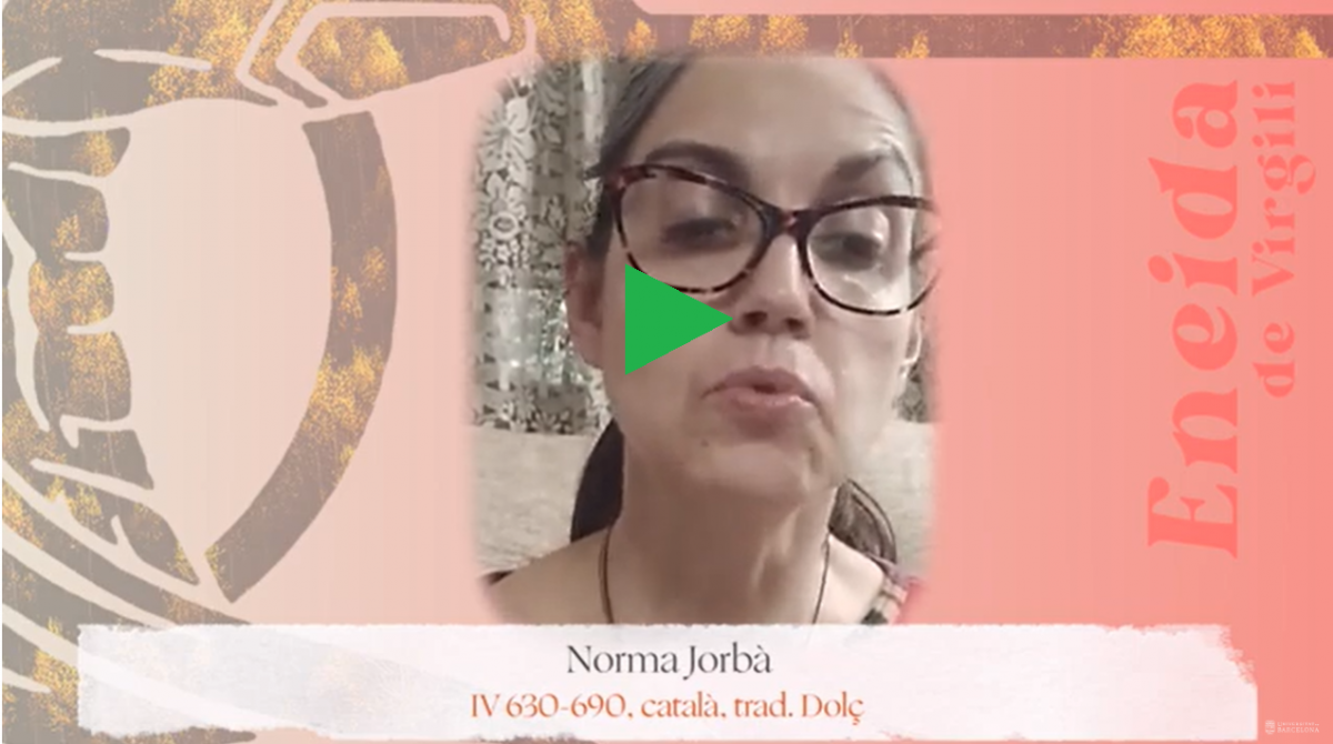 Lectura de l'Eneida de Virgili. Part III Lectura de l'Eneida de Virgili. Part III