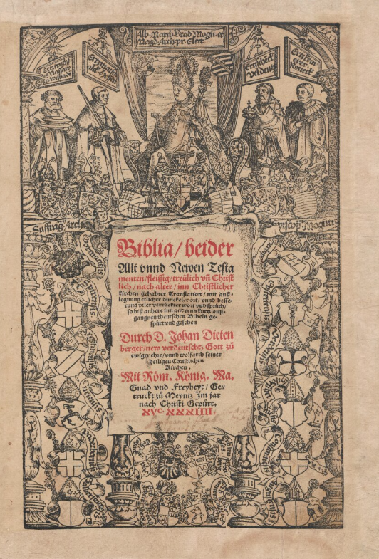 05. J Dietenberger. Biblia, beider Allt unnd Newen Testamenten, 1534 05. J Dietenberger. Biblia, beider Allt unnd Newen Testamenten, 1534