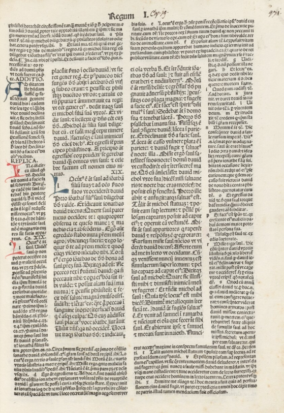 05. N. de Lyra. Biblia cum postillis, 1485 05. N. de Lyra. Biblia cum postillis, 1485