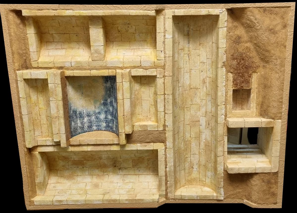 Vista interior dels sostres de les set cambres de la tomba Vista interior dels sostres de les set cambres de la tomba