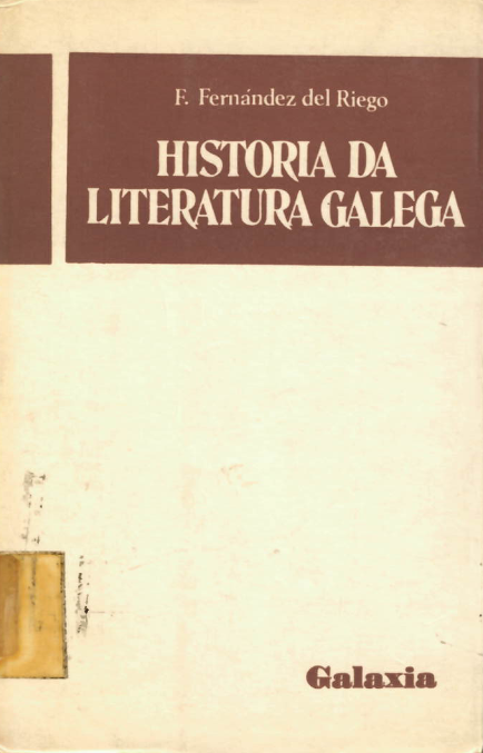 Historia da literatura galega publicada en 1971 Historia da literatura galega publicada en 1971