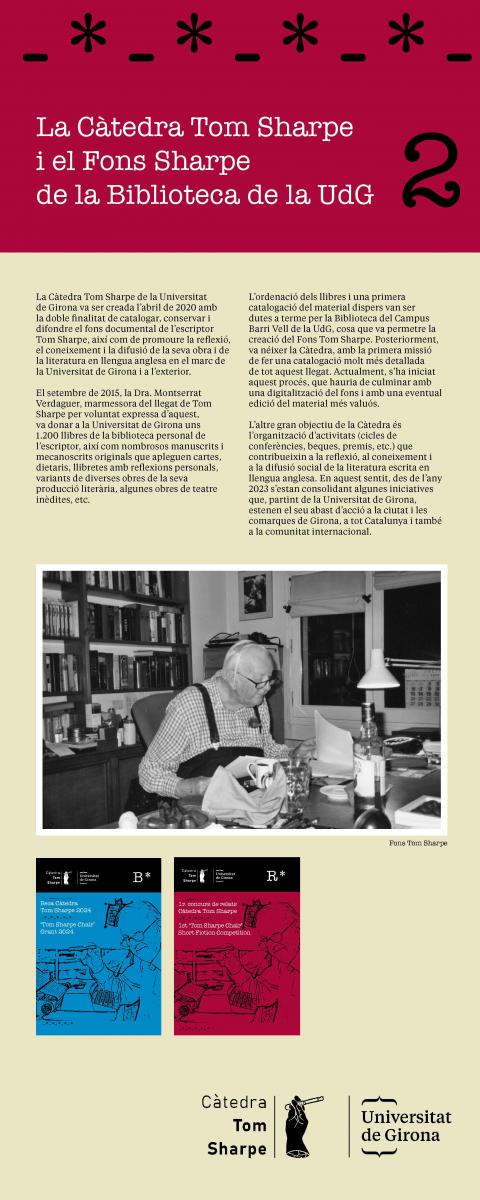 2. La Càtedra Tom Sharpe i el Fons Sharpe