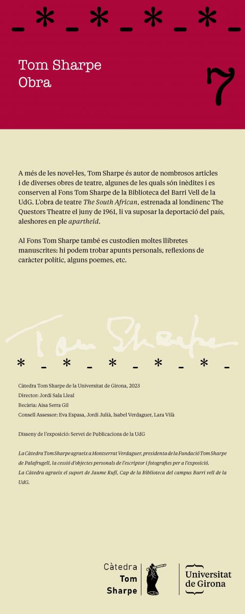 7. Tom Sharpe. Obra II