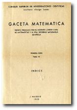 Gaceta matemática
