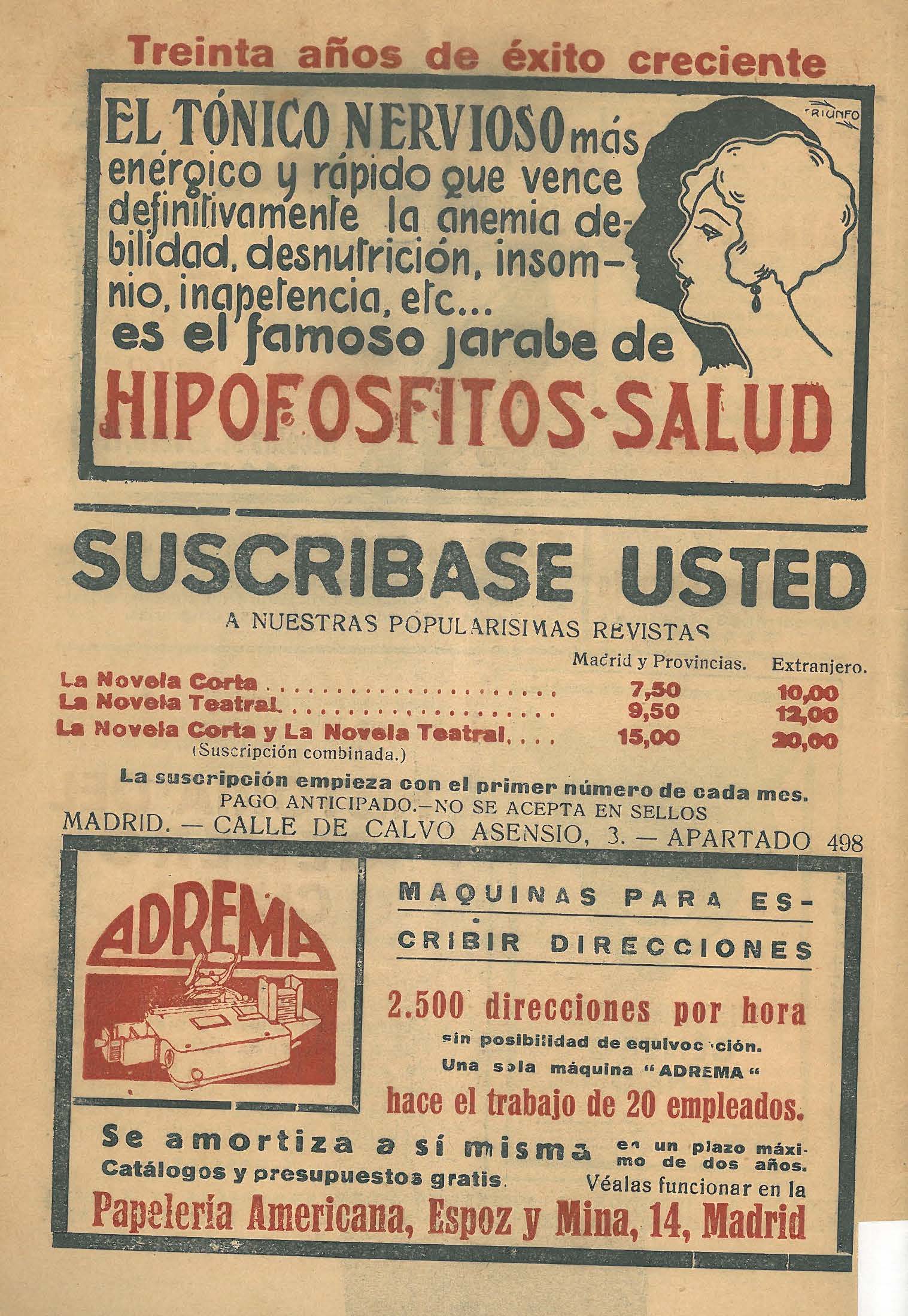 La Novela Corta, 265. Gener 1921