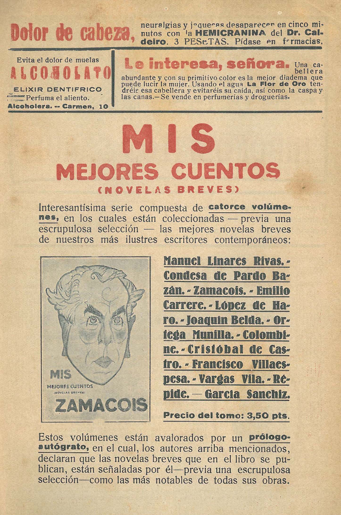 La Novela Corta, 295. Agost 1921