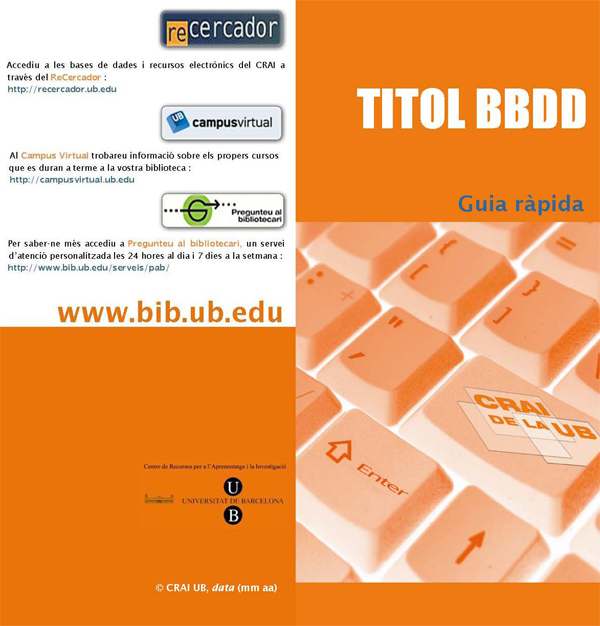 Imatge de la coberta de la guia breu de bases de dades (2010)