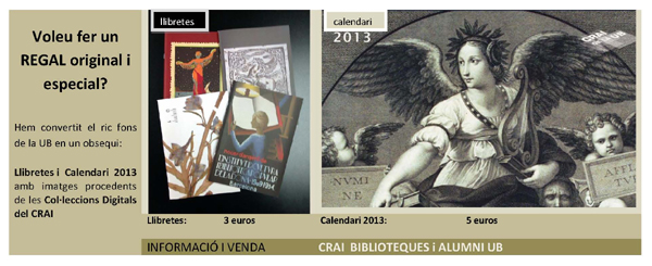 Cartell de difusió de vendes de productes del CRAI (2012)