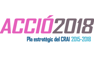 Pòster Pla Estratègic del CRAI: Acció 2018