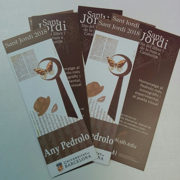 Punt de llibre Sant Jordi 2018