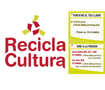 Campanya solidària Recicla Cultura 2020