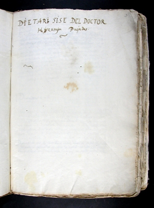 Pujades, Jeroni, 1568-1635. Dietari sise 