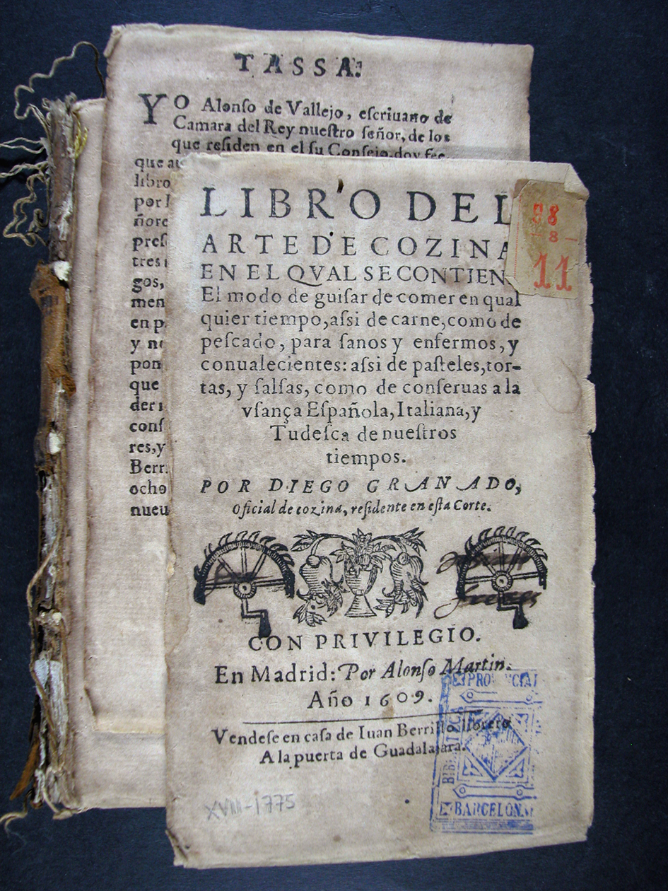 Granado Maldonado, Diego. Libro del arte de cozina :