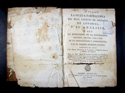 Royal College of Physicians of London. La Nueva farmacopea del Real Colegio de Médicos de Londres.
