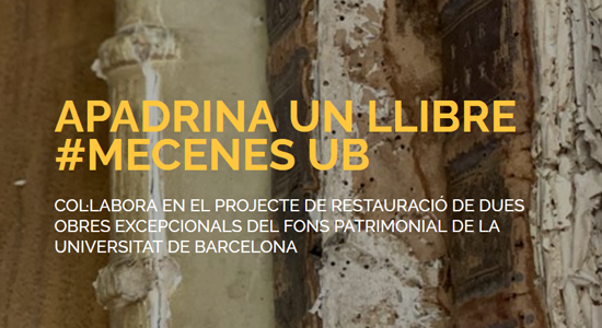 Apadrina un llibre amb Mecenes UB 2023