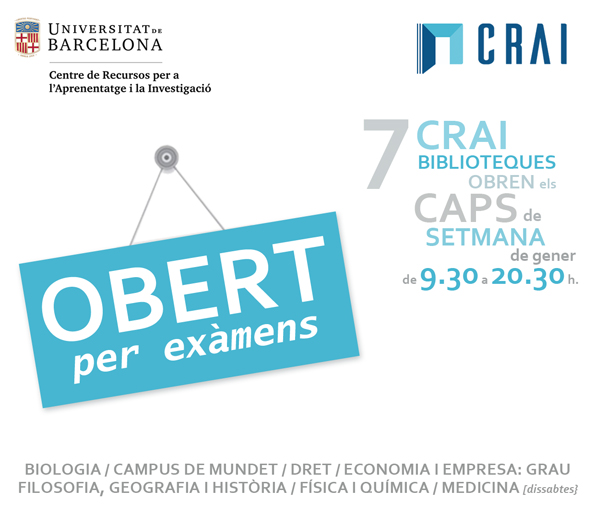 Cartell per anunciar horaris especials