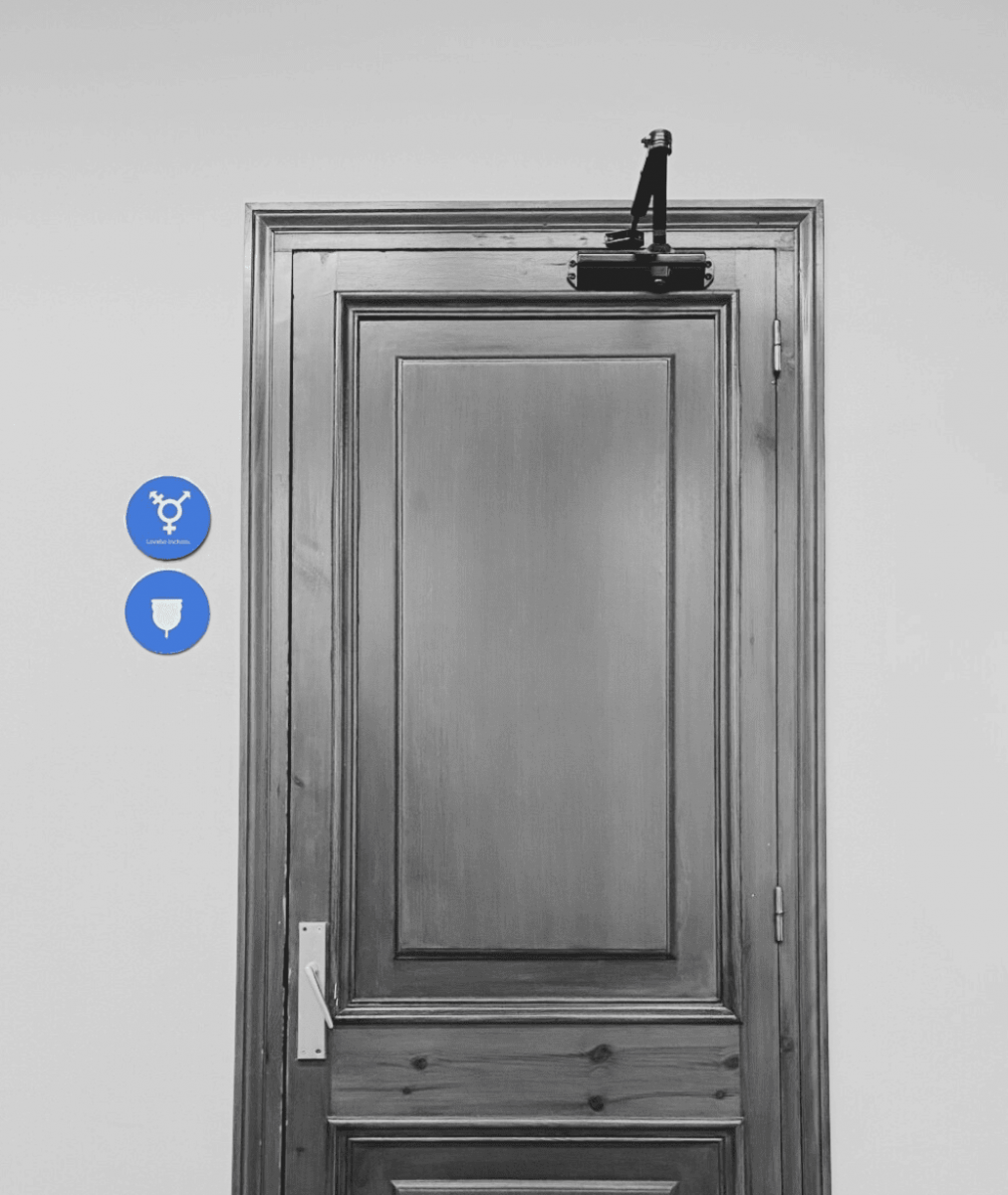 Nova senyalització als lavabos del CRAI Biblioteca de Matemàtiques i Informàtica