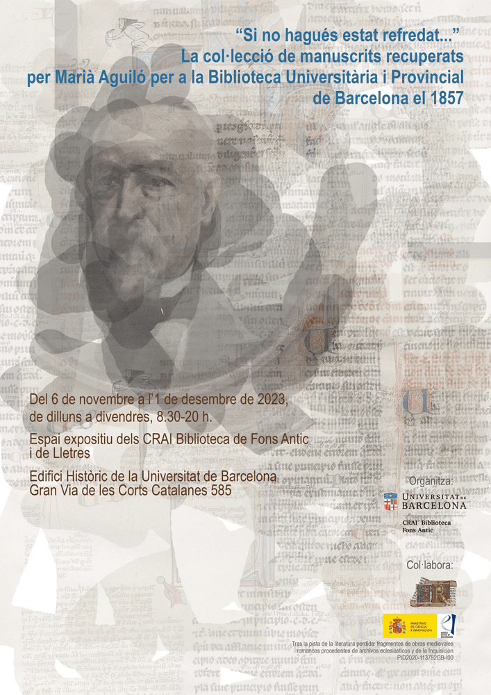 “Si no hagués estat refredat…” La col·lecció de manuscrits recuperats per Marià Aguiló per a la Biblioteca Universitària i Provincial de Barcelona el 1857