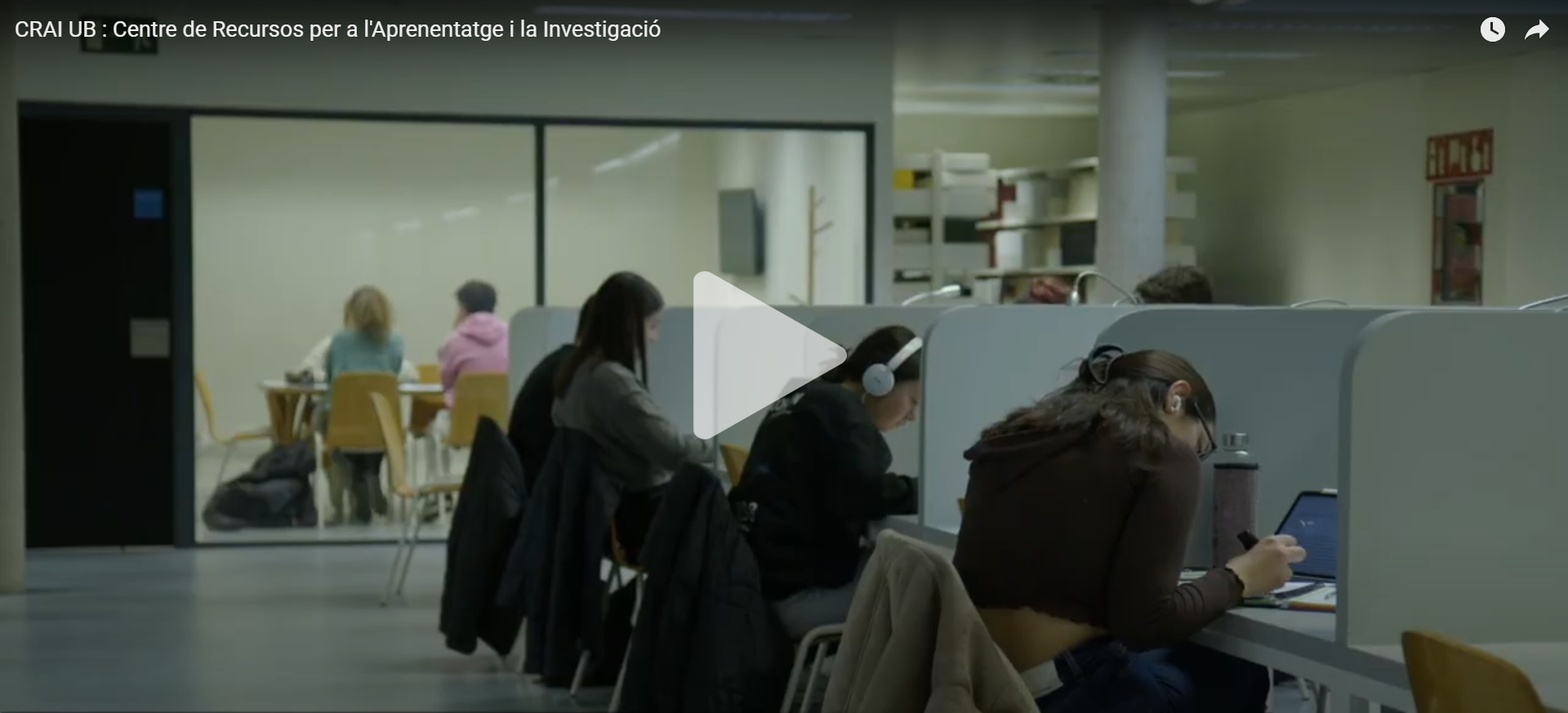 Los espacios del CRAI en un vídeo de 3 minutos