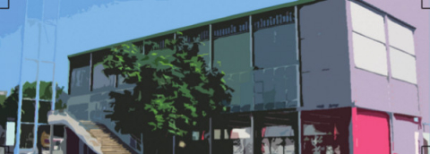 Punt de llibre per a les visites al CRAI Biblioteca Pavelló de la República (2013)