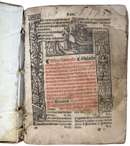 Libro llamado Co[n]sulado de mar