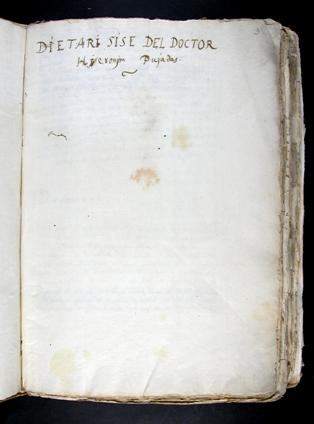 Pujades, Jeroni, 1568-1635. Dietari sise