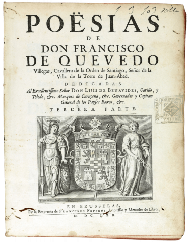 Quevedo, Francisco de, 1580-1645. Obras ... Volum 3