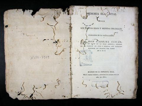 Ciscar, Gabriel, 1760-1829. Memoria elemental