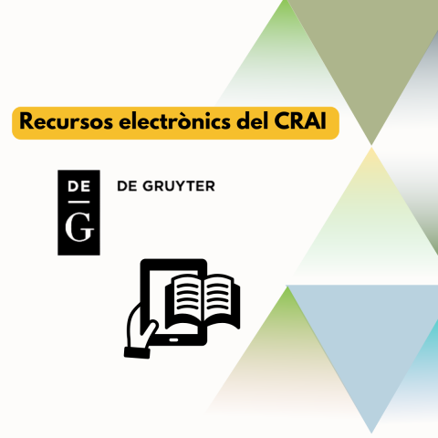 El CRAI de la UB ofereix accés a la col·lecció d’ebooks de De Gruyter