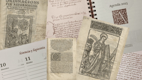 Les Ordinacions de l’Estudi General de Barcelona del CRAI Biblioteca de Fons Antic, protagonistes de l’Agenda 2025