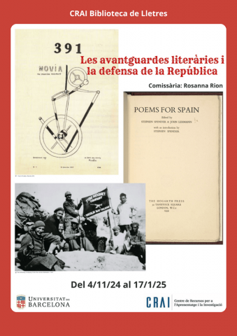 Exposició "Les avantguardes literàries en defensa de la república" al CRAI Biblioteca de Lletres