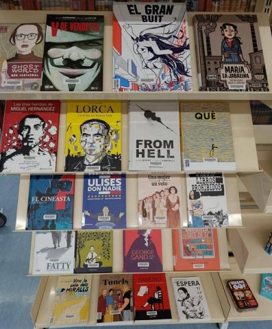 Còmics al CRAI Biblioteca d’Informació i Mitjans Audiovisuals