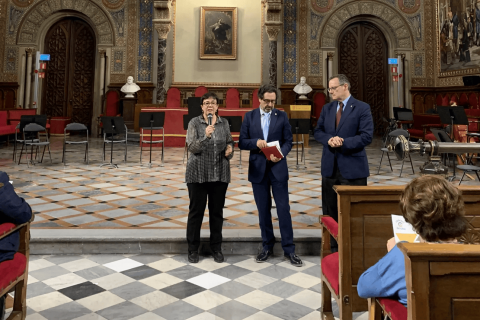 Judit Casals, Xavier Triadó i Joan Guàrdia