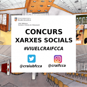 Concurs fotogràfic a les xarxes socials del CRAI Biblioteca de Farmàcia i Ciències de l’Alimentació