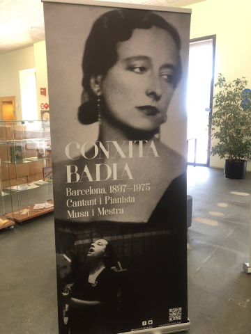 Nova exposició al CRAI Biblioteca del Campus Mundet: “Conxita Badia, cantant i pianista, musa i mestra”