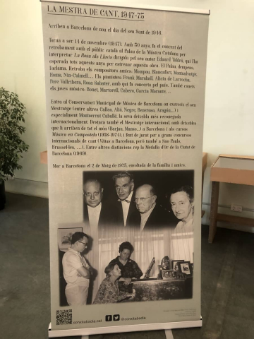 Nova exposició al CRAI Biblioteca del Campus Mundet: “Conxita Badia, cantant i pianista, musa i mestra”