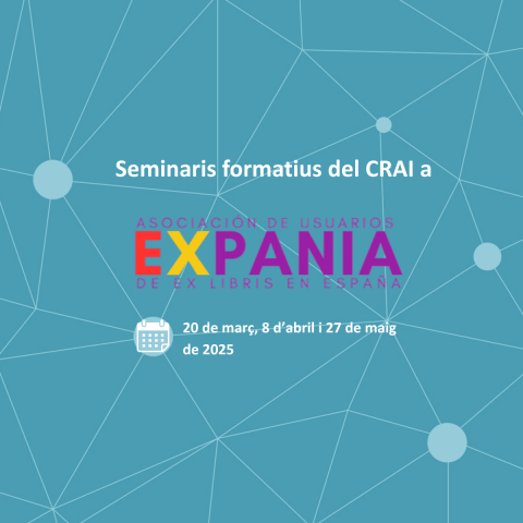 El CRAI comparteix coneixement a través de seminaris formatius a Expania