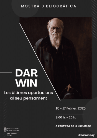 Darwin: les últimes aportacions, mostra bibliogràfica al CRAI Biblioteca de Biologia