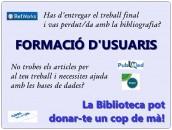 Sessions de formació al CRAI Biblioteca de Farmàcia sobre el gestor Mendeley