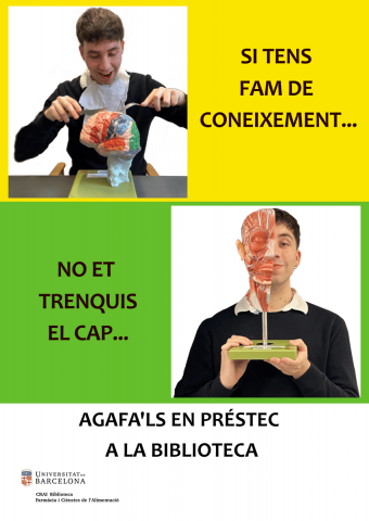 El CRAI Biblioteca de Farmàcia i Ciències de l’Alimentació incorpora dos models anatòmics