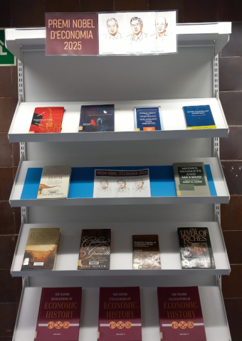 El CRAI Biblioteca d'Economia i Empresa ofereix la bibliografia dels guardonats amb el Premi Nobel d'Economia 2025