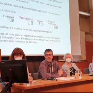 Autoritats UB amb perspectiva de gènere a la 5a Jornada DocAmbCat
