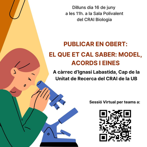 Sessió sobre la publicació en accés obert al CRAI Biblioteca de Biologia