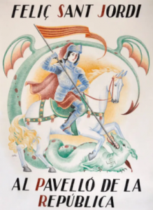 Sant Jordi al CRAI Biblioteca del Pavelló de la República
