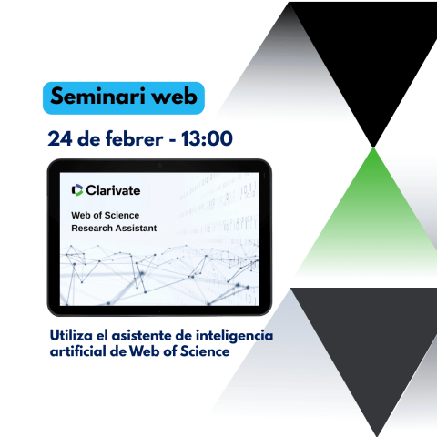 Seminari web sobre l'assistent IA de Web of Science
