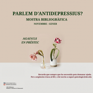 Mostra bibliogràfica sobre els antidepressius al CRAI Biblioteca de Farmàcia i Ciències de l'Alimentació
