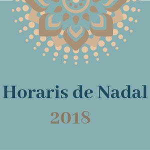 Horaris de Nadal 2018 als CRAI Biblioteques de la UB