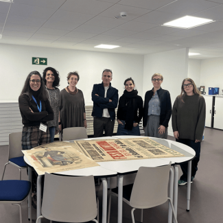 Visita d'investigadores al CRAI Biblioteca de Belles Arts